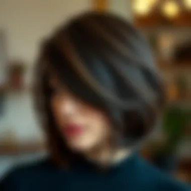Layered Haircut for Added Dimension A close-up of a layered haircut that adds dimension
