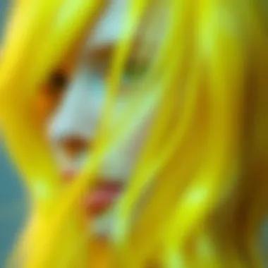 Bright yellow hair after dyeing