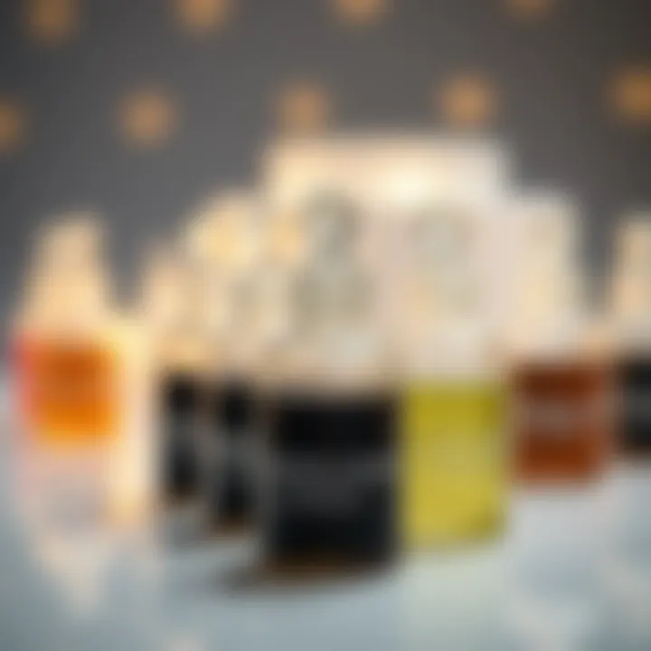 A graphic representation of the chemical stability of serums affected by air exposure.