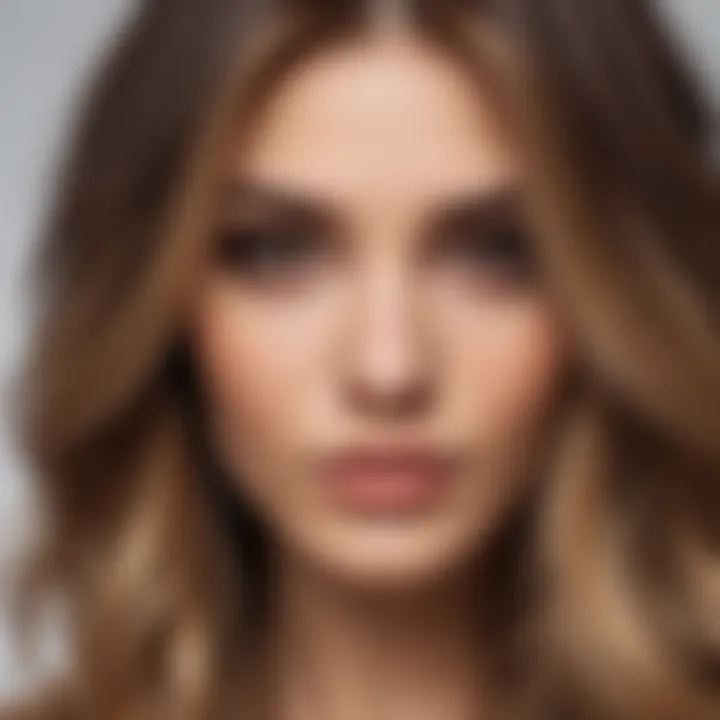 Close-up of healthy ombre hair with a smooth finish