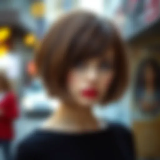 Stylish bob haircut for autumn 2023