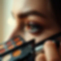 Color palette for eyeshadow application