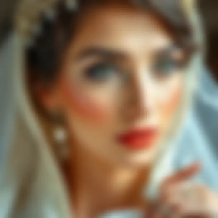 Artistic representation of timeless bridal beauty