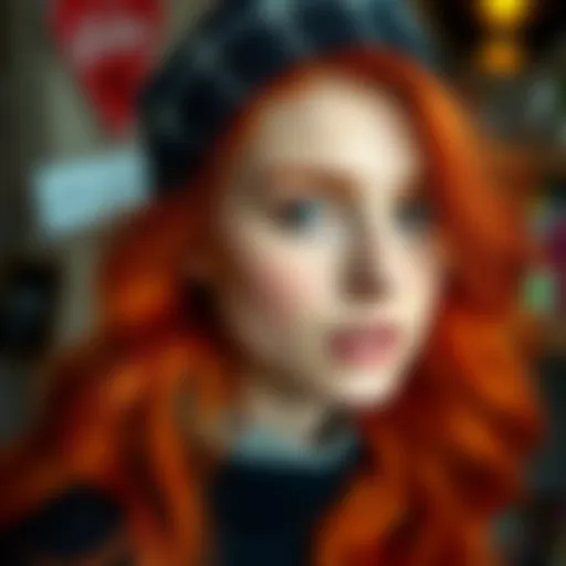 Before Transformation: Vibrant Orange Hair Vibrant orange hair before transformation