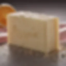 A close-up of a bar of soap specifically formulated for oily skin.