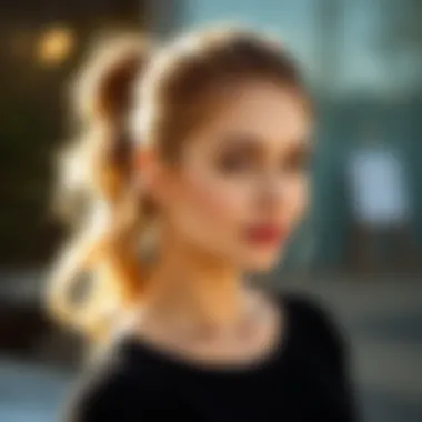 Elegant Side Ponytail Elegant side ponytail hairstyle